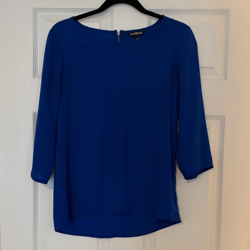 Express Women's Vibrant Blue Blouse